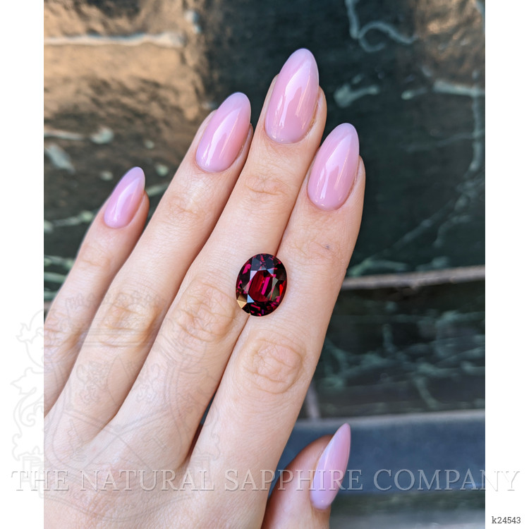 8.89 Ct. Purplish Red Rhodolite Garnet from Ceylon (Sri Lanka)