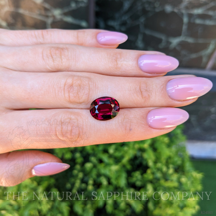 8.89 Ct. Purplish Red Rhodolite Garnet from Ceylon (Sri Lanka)
