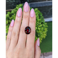 16.41 Ct. Red Rhodolite Garnet from Ceylon (Sri Lanka) Life Style
