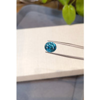 7.38 Ct. Blue Zircon from Cambodia Life Style