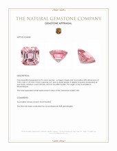 0.93 Ct. Pink Tourmaline from Mozambique Appraisal