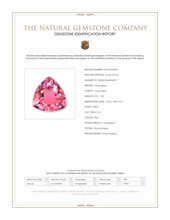 1.38 Ct. Pink Tourmaline from Mozambique Scan Report