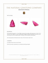 1.56 Ct. Pink Tourmaline from Mozambique Appraisal
