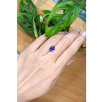 2.07 Ct. Violetish Blue Tanzanite from Tanzania Life Style