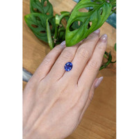 2.66 Ct. Violetish Blue Tanzanite from Tanzania Life Style