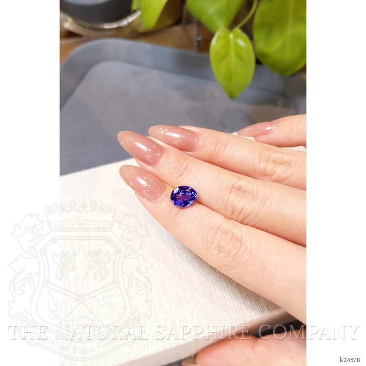 2.89 Ct. Violetish Blue Tanzanite from Tanzania