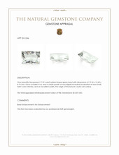 17.29 Ct. Green Beryl from Ceylon (Sri Lanka) Appraisal