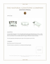 17.29 Ct. Beryl from Ceylon (Sri Lanka) Appraisal