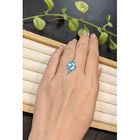 5.35 Ct. Blue Topaz from Brazil Life Style