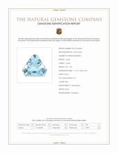 7.05 Ct. Blue Topaz from Brazil Scan Report