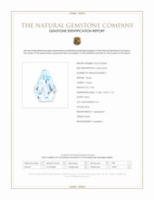 9.96 Ct. Blue Topaz from Brazil Scan Report
