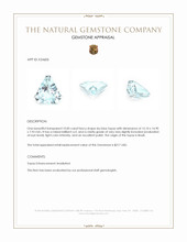 10.85 Ct. Sky Blue Topaz from Brazil Appraisal