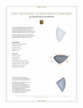3.58 Ct. Sky Blue Topaz from Brazil 3 D Scan Report