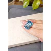 34.25 Ct. Blue Topaz from Brazil Life Style