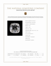 25.81 Ct. White Topaz from Brazil Scan Report