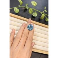 19.92 Ct. Swiss Blue Topaz from Brazil Life Style