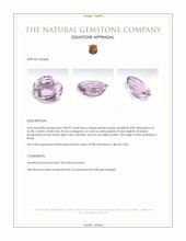 160.99 Ct. Pinkish Purple Amethyst from Brazil Appraisal