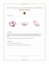 87.79 Ct. Pinkish Purple Amethyst from Brazil Appraisal