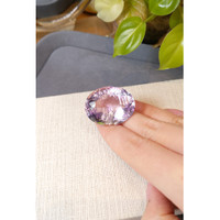 87.79 Ct. Pinkish Purple Amethyst from Brazil Life Style