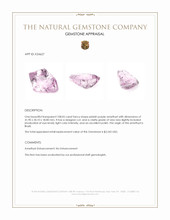 108.05 Ct. Pinkish Purple Amethyst from Brazil Appraisal