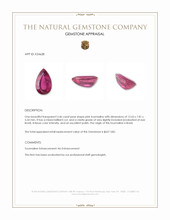3.46 Ct. Pink Tourmaline from Brazil Appraisal