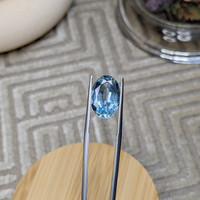 5.01 Ct. Blue Aquamarine from Brazil Life Style