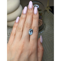 5.01 Ct. Blue Aquamarine from Brazil Life Style
