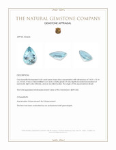 4.45 Ct. Blue Aquamarine from Brazil Appraisal