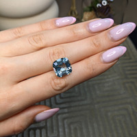 9.05 Ct. Blue Aquamarine from Brazil Life Style