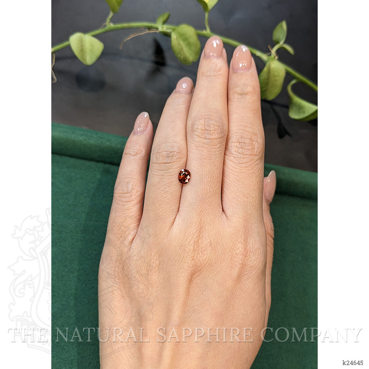 1.02 Ct. Orangish Brown Zircon from Cambodia
