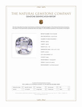 1.50 Ct. Purple Spinel from Ceylon (Sri Lanka) Scan Report