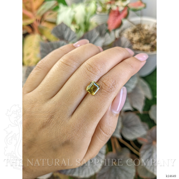2.49 Ct. Greenish Yellow Chrysoberyl from Ceylon (Sri Lanka)