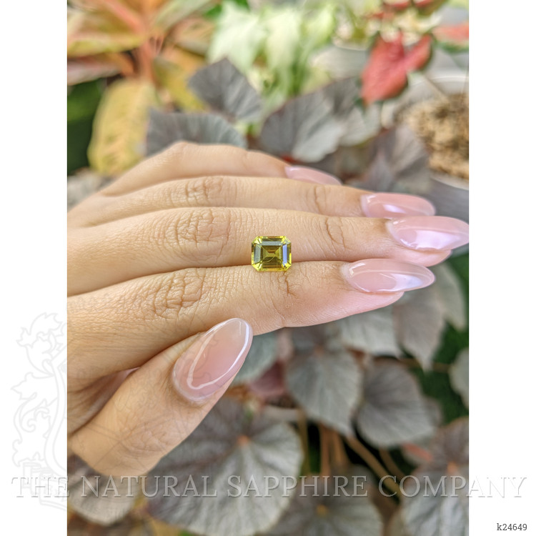 2.49 Ct. Greenish Yellow Chrysoberyl from Ceylon (Sri Lanka)