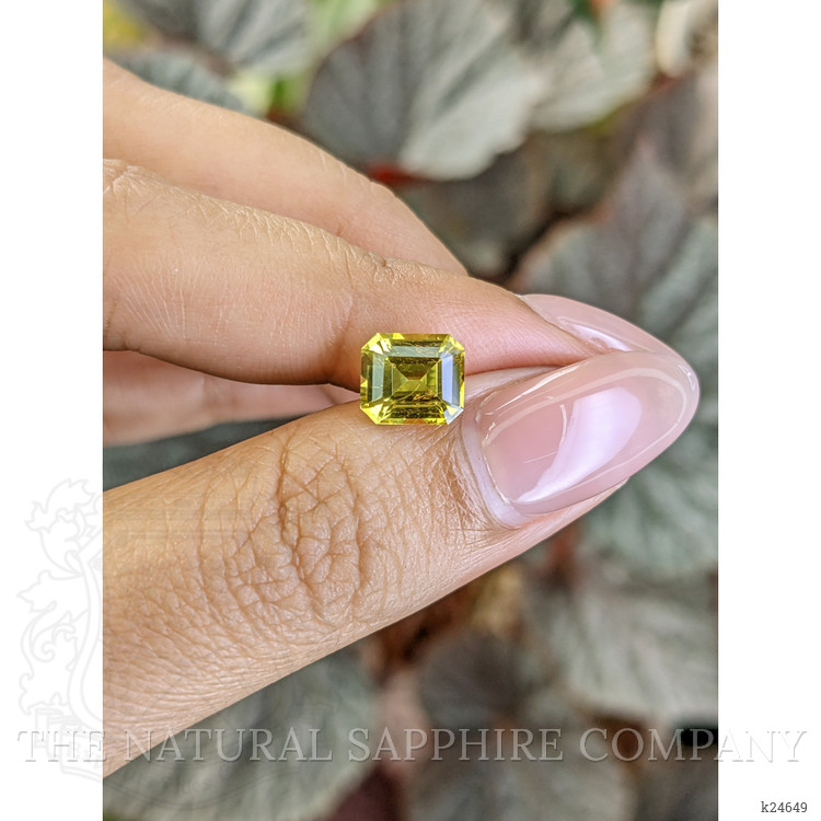 2.49 Ct. Greenish Yellow Chrysoberyl from Ceylon (Sri Lanka)