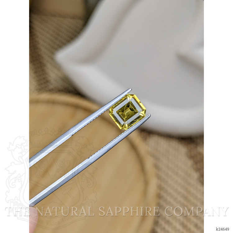2.49 Ct. Greenish Yellow Chrysoberyl from Ceylon (Sri Lanka)