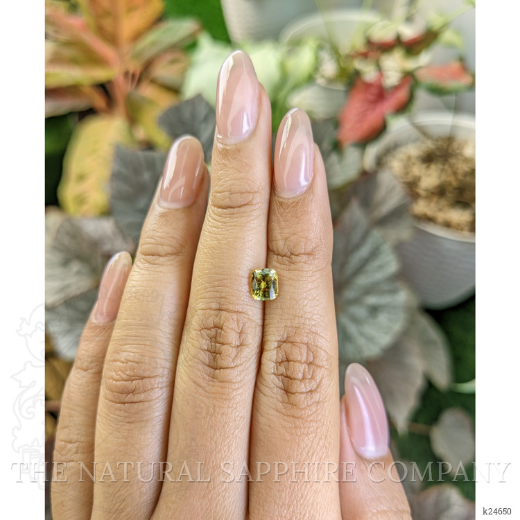 0.98 Ct. Greenish Yellow Chrysoberyl from Ceylon (Sri Lanka)