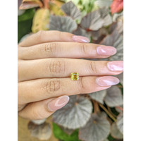 1.10 Ct. Greenish Yellow Chrysoberyl from Ceylon (Sri Lanka) Life Style