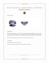 1.55 Ct. Purple Spinel from Ceylon (Sri Lanka) Appraisal