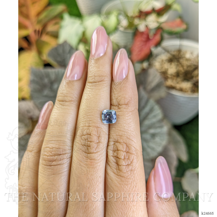 1.31 Ct. Greyish Blue Spinel from Ceylon (Sri Lanka)