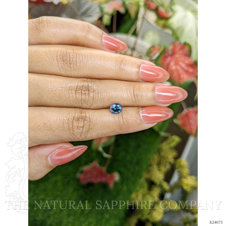 0.95 Ct. Greenish Blue Spinel from Ceylon (Sri Lanka)