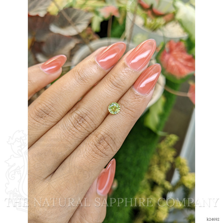 0.85 Ct. Yellowish Green Chrysoberyl from Ceylon (Sri Lanka)