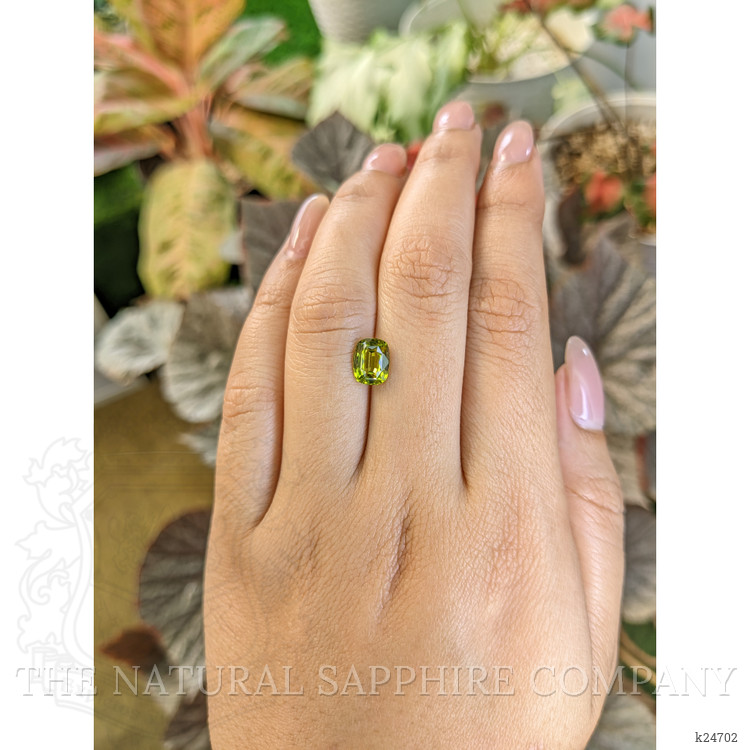 1.81 Ct. Yellowish Green Chrysoberyl from Ceylon (Sri Lanka)