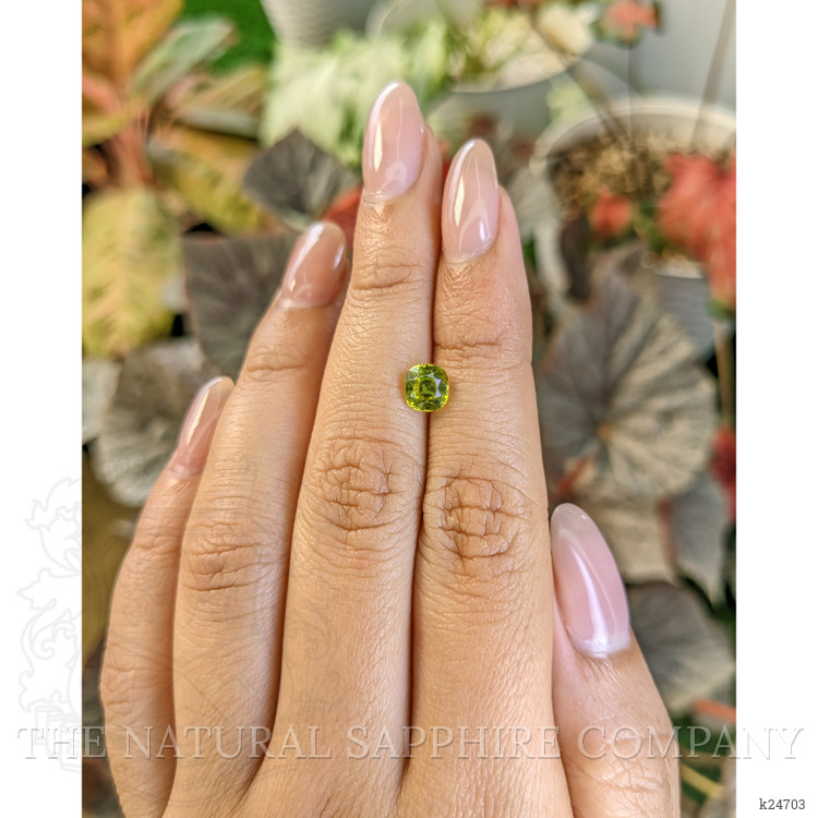 1.25 Ct. Yellowish Green Chrysoberyl from Ceylon (Sri Lanka)