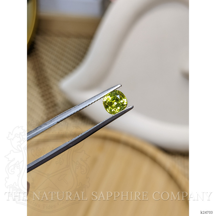 1.25 Ct. Yellowish Green Chrysoberyl from Ceylon (Sri Lanka)