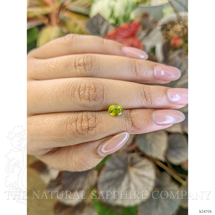 1.33 Ct. Yellowish Green Chrysoberyl from Ceylon (Sri Lanka)