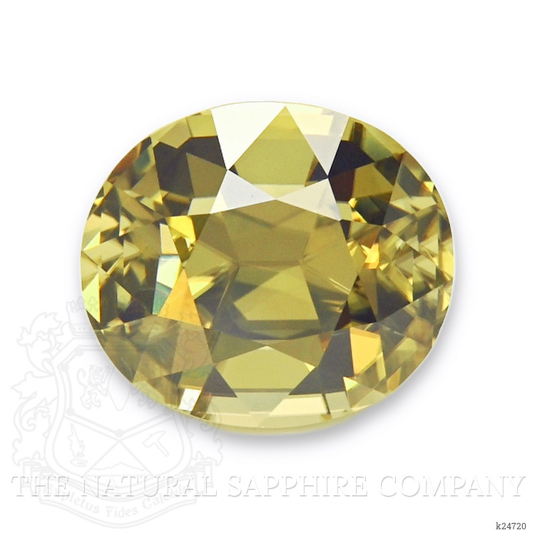 9.34 Ct. Greenish Yellow Zircon from Ceylon (Sri Lanka)