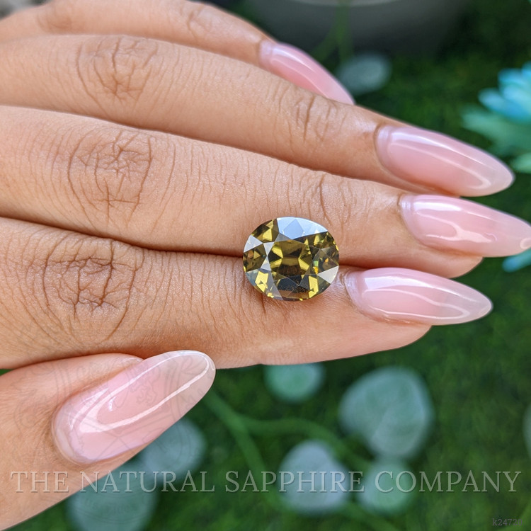 9.34 Ct. Greenish Yellow Zircon from Ceylon (Sri Lanka)