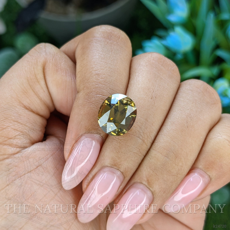 9.34 Ct. Greenish Yellow Zircon from Ceylon (Sri Lanka)