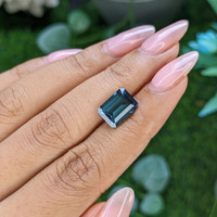 3.92 Ct. Greenish Blue Tourmaline from Tanzania Life Style