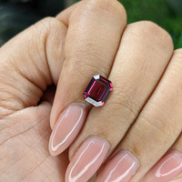 1.93 Ct. Purplish Red Garnet from Tanzania Life Style